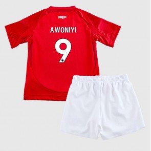 Nottingham Forest Taiwo Awoniyi #9 Dětské Domácí dres komplet 2024-25 Krátký Rukáv (+ trenýrky)